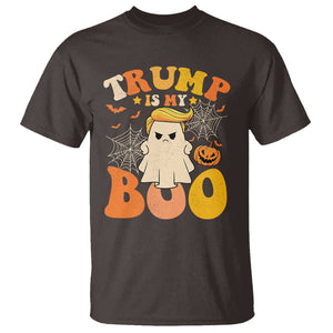 Funny Halloween Trump T Shirt Trump Is My Boo Cute Ghost TS09 Dark Chocolate Print Your Wear