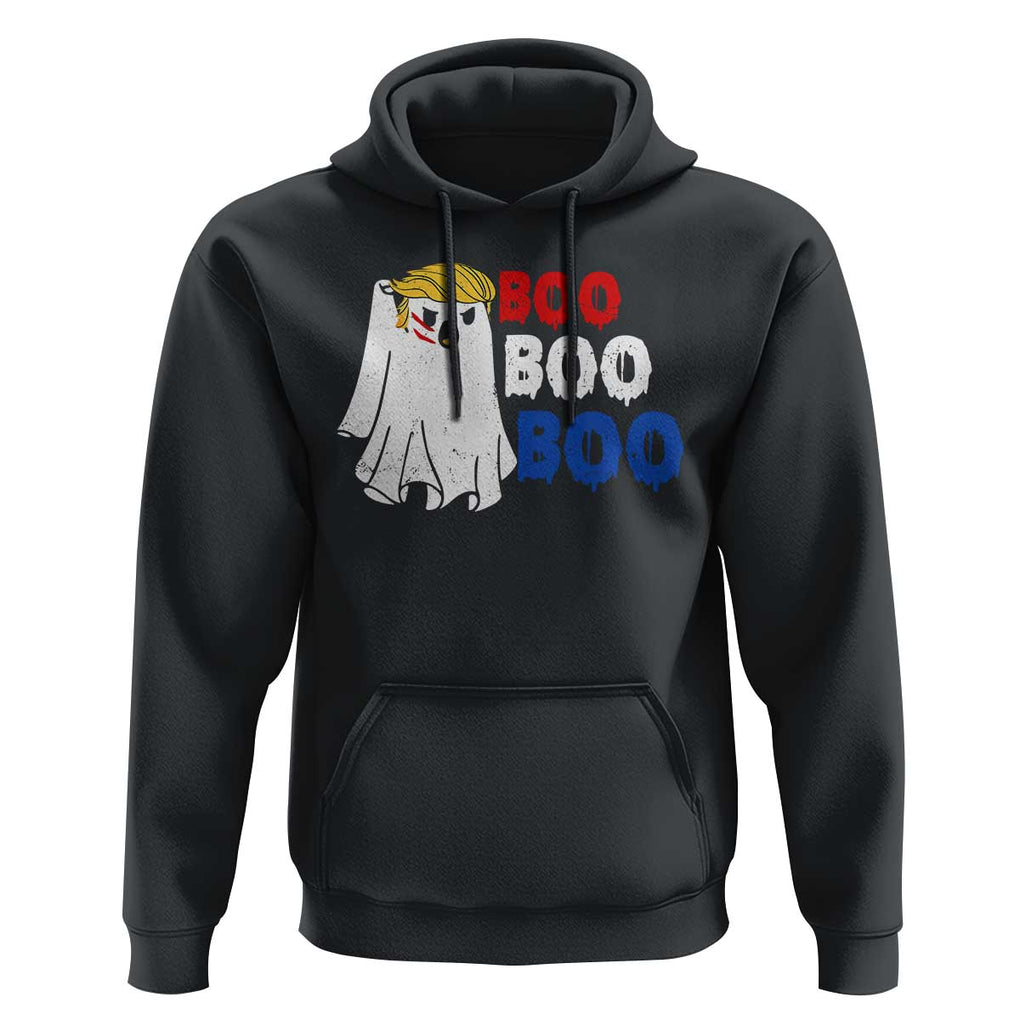 Funny Halloween Trump Fighting Hoodie Cute Ghost Raise Fist Boo Boo Boo TS09 Black Print Your Wear