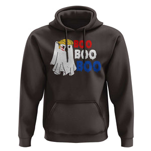 Funny Halloween Trump Fighting Hoodie Cute Ghost Raise Fist Boo Boo Boo TS09 Dark Chocolate Print Your Wear