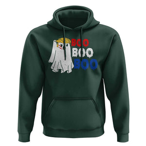 Funny Halloween Trump Fighting Hoodie Cute Ghost Raise Fist Boo Boo Boo TS09 Dark Forest Green Print Your Wear