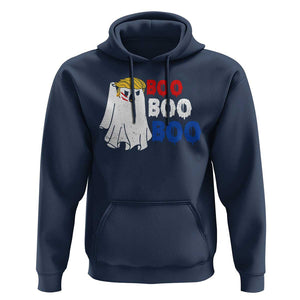Funny Halloween Trump Fighting Hoodie Cute Ghost Raise Fist Boo Boo Boo TS09 Navy Print Your Wear