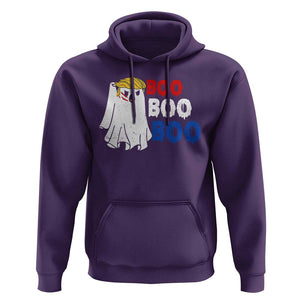 Funny Halloween Trump Fighting Hoodie Cute Ghost Raise Fist Boo Boo Boo TS09 Purple Print Your Wear