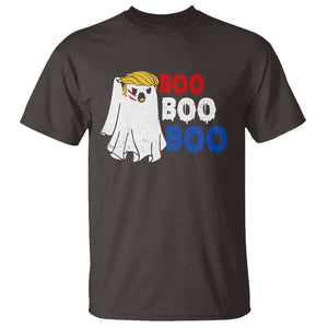 Funny Halloween Trump Fighting T Shirt Cute Ghost Raise Fist Boo Boo Boo TS09 Dark Chocolate Print Your Wear