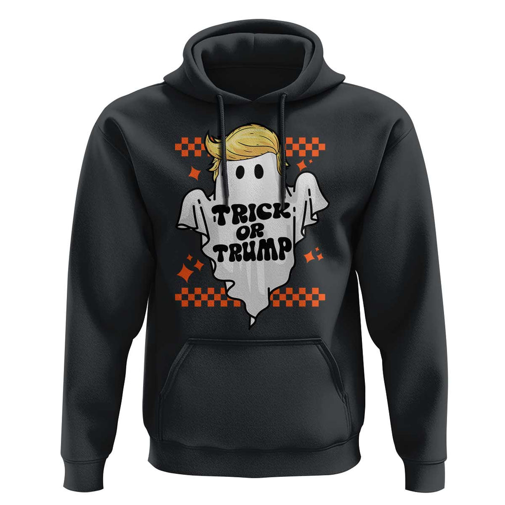 Funny Halloween Trump Hoodie Trick Or Trump Cute Ghost TS09 Black Print Your Wear