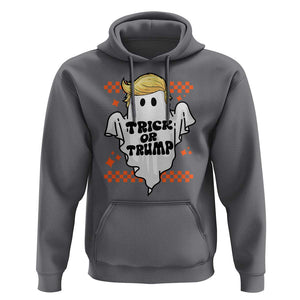 Funny Halloween Trump Hoodie Trick Or Trump Cute Ghost TS09 Charcoal Print Your Wear