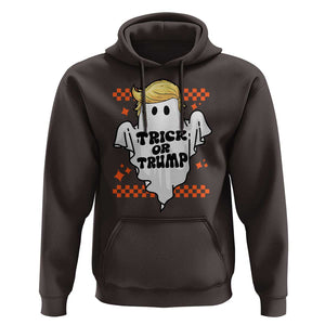 Funny Halloween Trump Hoodie Trick Or Trump Cute Ghost TS09 Dark Chocolate Print Your Wear