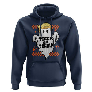 Funny Halloween Trump Hoodie Trick Or Trump Cute Ghost TS09 Navy Print Your Wear