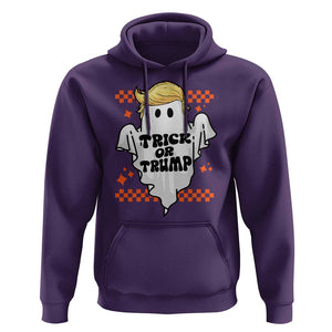 Funny Halloween Trump Hoodie Trick Or Trump Cute Ghost TS09 Purple Print Your Wear