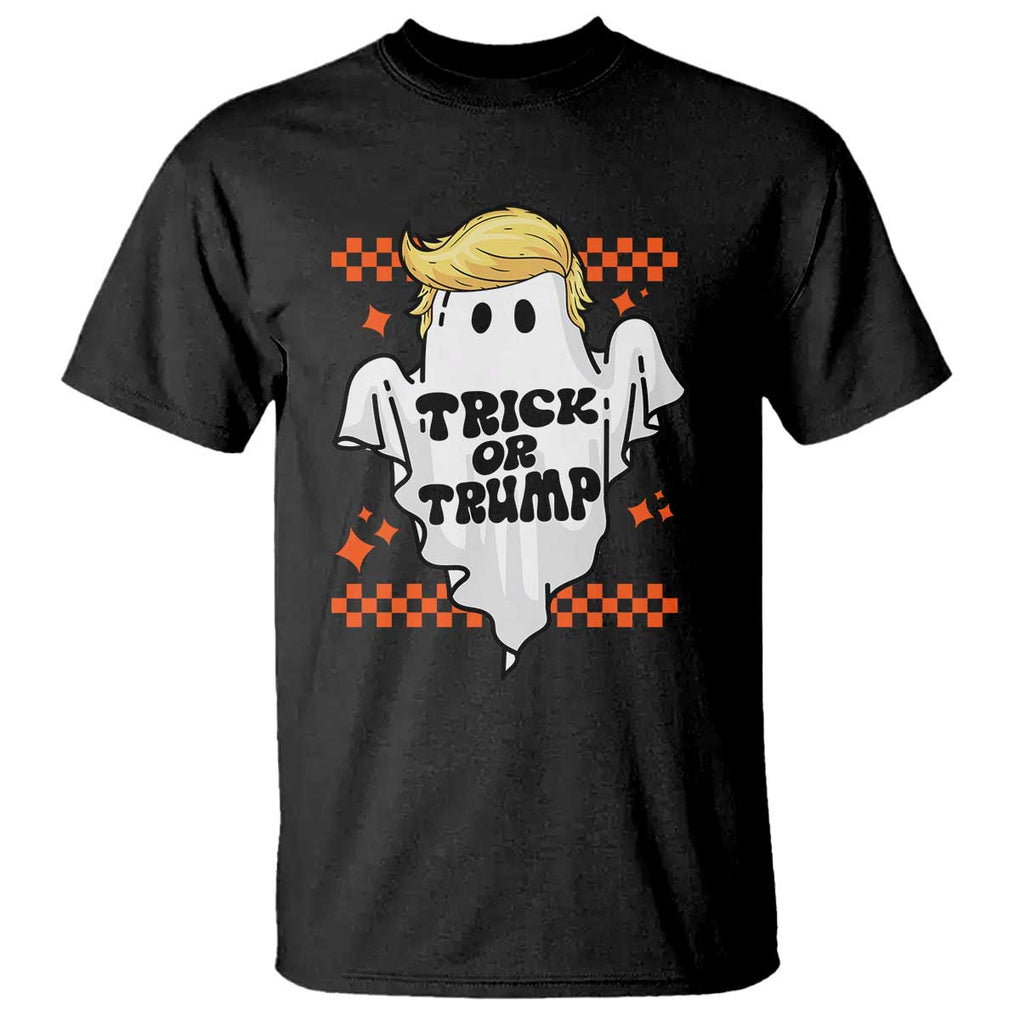 Funny Halloween Trump T Shirt Trick Or Trump Cute Ghost TS09 Black Print Your Wear