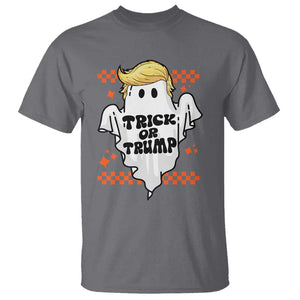 Funny Halloween Trump T Shirt Trick Or Trump Cute Ghost TS09 Charcoal Print Your Wear