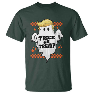 Funny Halloween Trump T Shirt Trick Or Trump Cute Ghost TS09 Dark Forest Green Print Your Wear