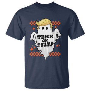 Funny Halloween Trump T Shirt Trick Or Trump Cute Ghost TS09 Navy Print Your Wear