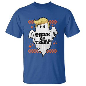 Funny Halloween Trump T Shirt Trick Or Trump Cute Ghost TS09 Royal Blue Print Your Wear