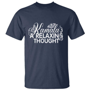 Harris 2024 T Shirt Kamala Is A Relaxing Thought Buterfly TS09 Navy Print Your Wear