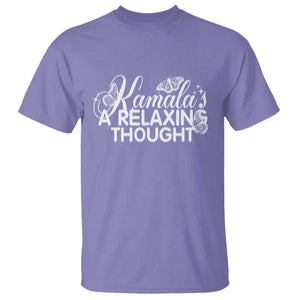 Harris 2024 T Shirt Kamala Is A Relaxing Thought Buterfly TS09 Violet Print Your Wear