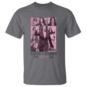 Harris Eras T Shirt Pink Kamala Lover Era 2024 TS09 Charcoal Print Your Wear