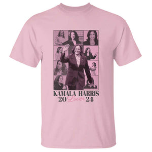 Harris Eras T Shirt Pink Kamala Lover Era 2024 TS09 Light Pink Print Your Wear