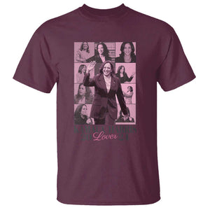 Harris Eras T Shirt Pink Kamala Lover Era 2024 TS09 Maroon Print Your Wear