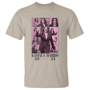 Harris Eras T Shirt Pink Kamala Lover Era 2024 TS09 Sand Print Your Wear