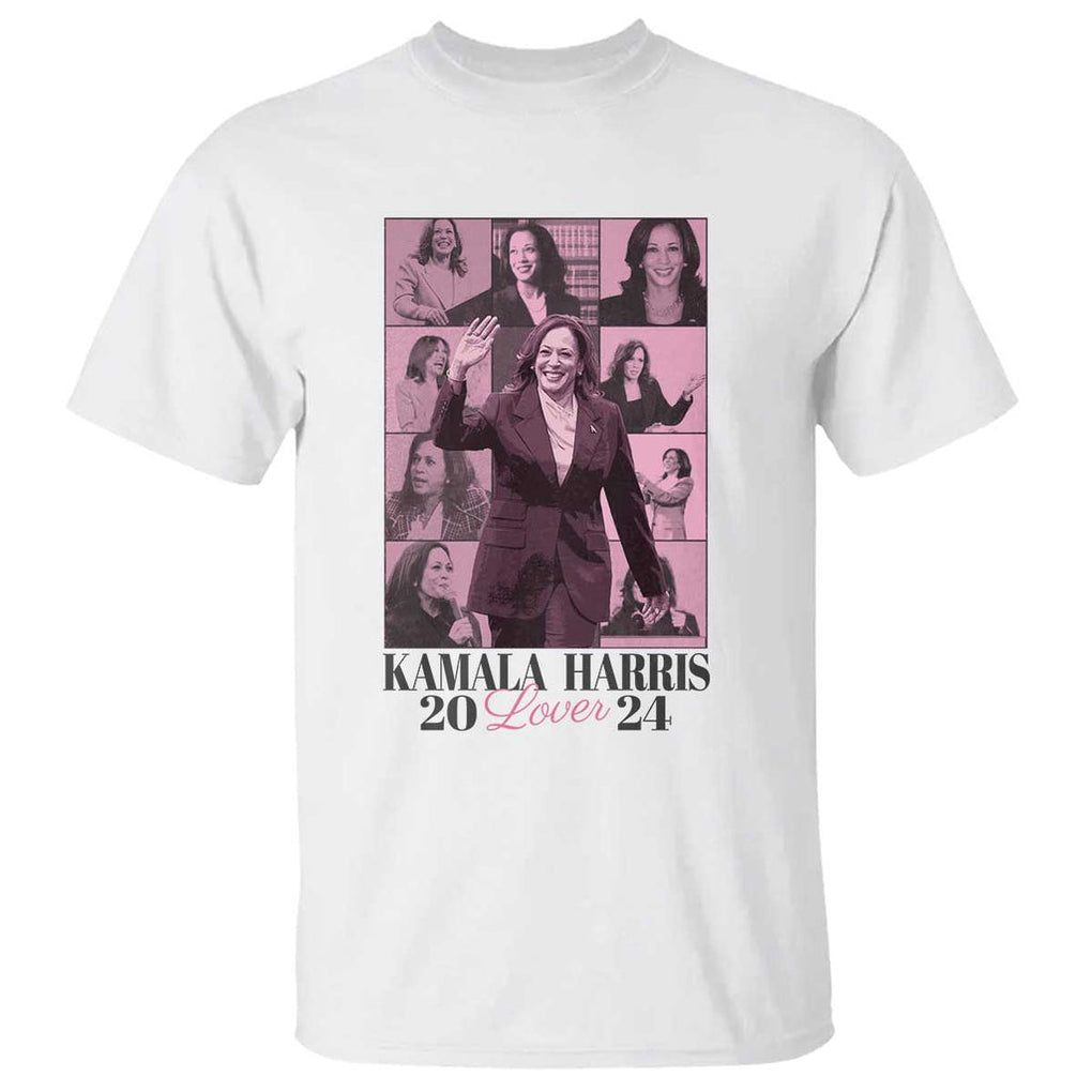 Harris Eras T Shirt Pink Kamala Lover Era 2024 TS09 White Print Your Wear