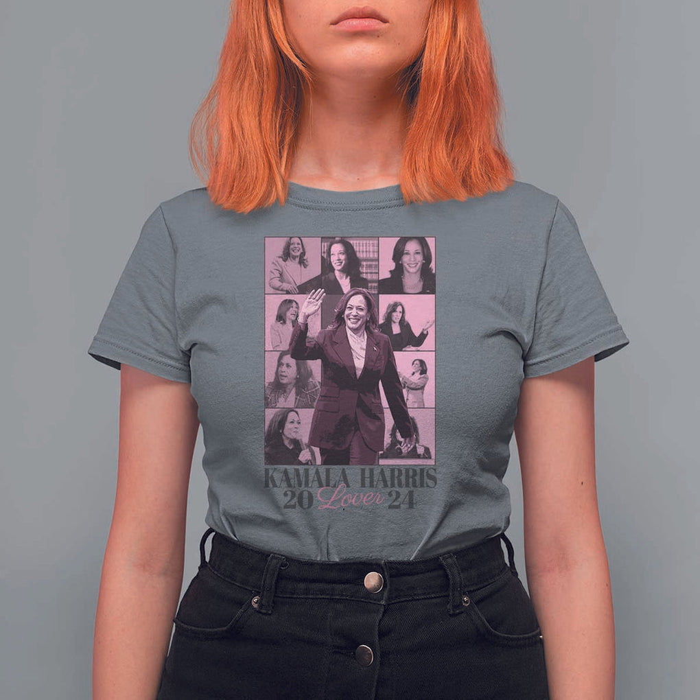 Harris Eras T Shirt For Women Pink Kamala Lover Era 2024 TS09 Charcoal Print Your Wear