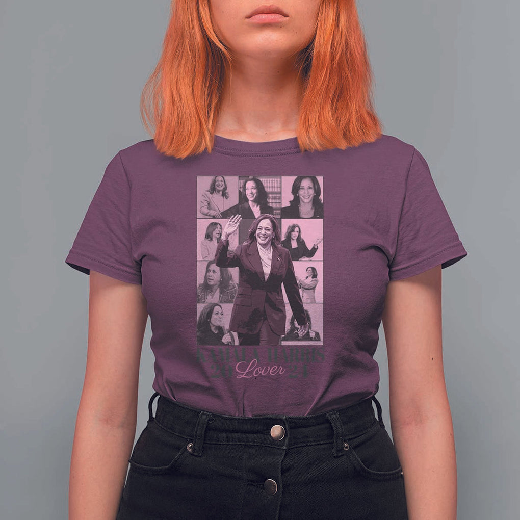 Harris Eras T Shirt For Women Pink Kamala Lover Era 2024 TS09 Maroon Print Your Wear