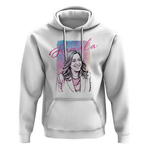 Kamala Lover Hoodie Pink Blue Sky Harris For President TS09 White Print Your Wear