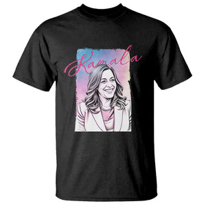 Kamala Lover T Shirt Pink Blue Sky Harris For President TS09 Black Print Your Wear