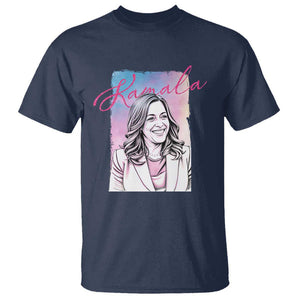 Kamala Lover T Shirt Pink Blue Sky Harris For President TS09 Navy Print Your Wear