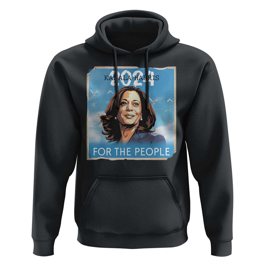 Kamala 2024 Hoodie Harris For The People Freedom TS09 Black Print Your Wear