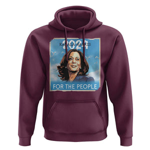 Kamala 2024 Hoodie Harris For The People Freedom TS09 Maroon Print Your Wear