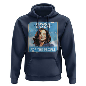 Kamala 2024 Hoodie Harris For The People Freedom TS09 Navy Print Your Wear