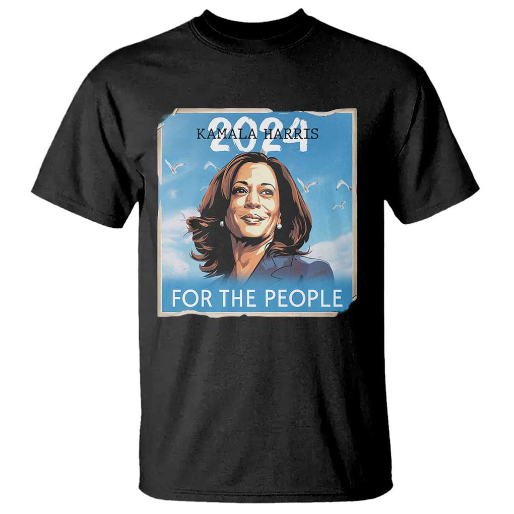 Kamala 2024 T Shirt Harris For The People Freedom TS09 Black Print Your Wear