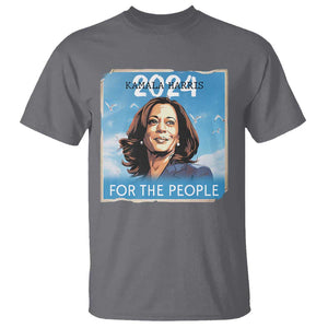 Kamala 2024 T Shirt Harris For The People Freedom TS09 Charcoal Print Your Wear