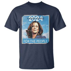 Kamala 2024 T Shirt Harris For The People Freedom TS09 Navy Print Your Wear