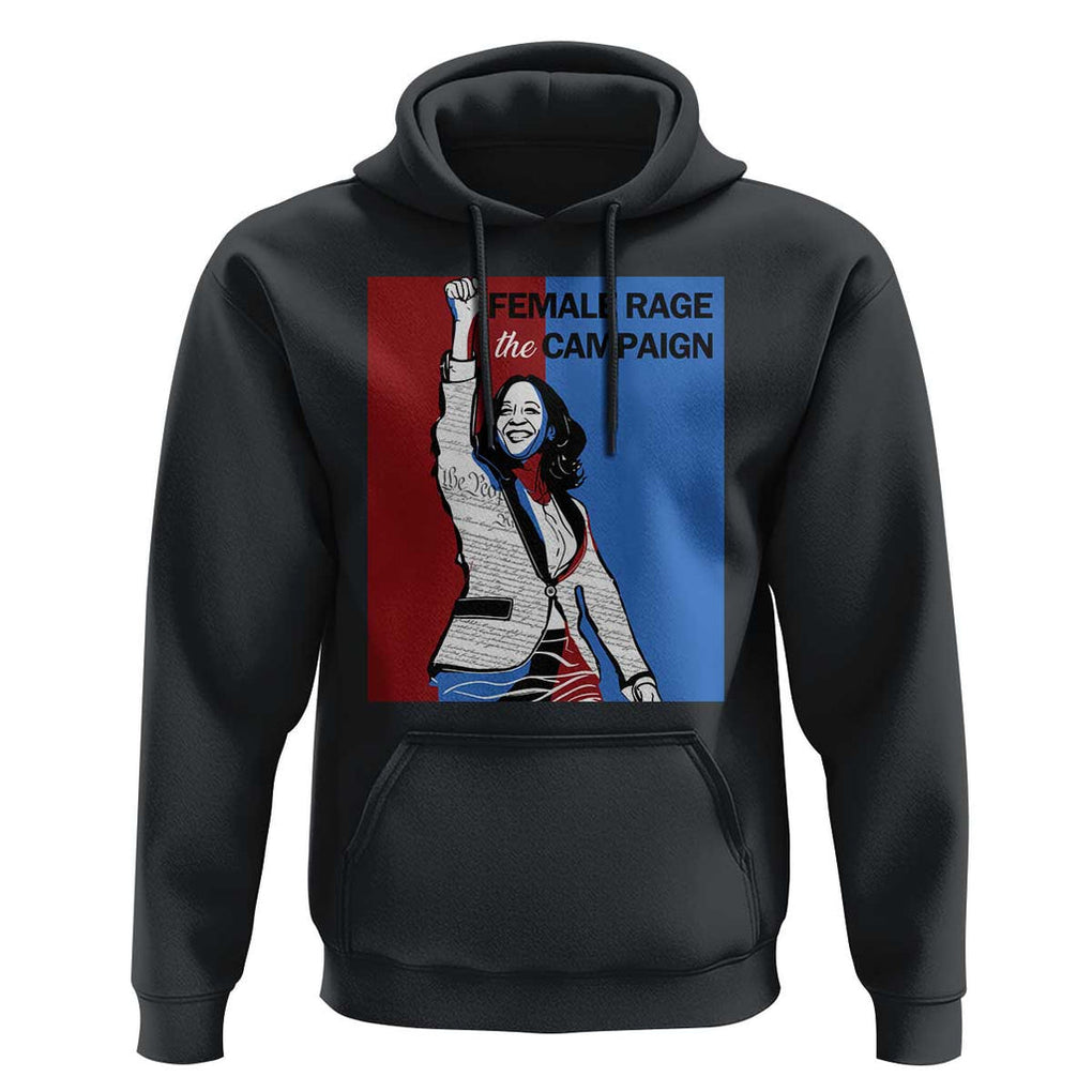 Harris 2024 Hoodie Female Rage The Campaign Kamala Support TS09 Black Print Your Wear