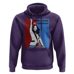Harris 2024 Hoodie Female Rage The Campaign Kamala Support TS09 Purple Print Your Wear