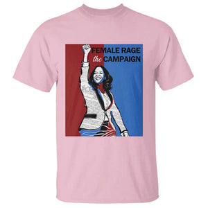 Harris 2024 T Shirt Female Rage The Campaign Kamala Support TS09 Light Pink Print Your Wear