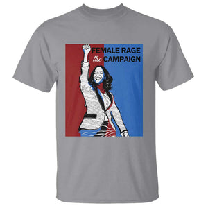 Harris 2024 T Shirt Female Rage The Campaign Kamala Support TS09 Sport Gray Print Your Wear