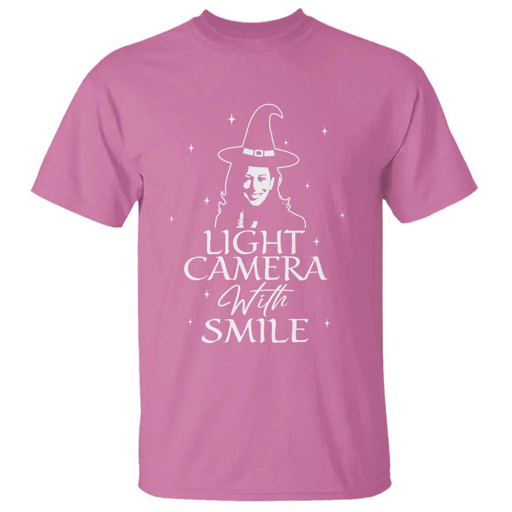Funny Halloween Witch Kamala T Shirt Light Camera Witch Smile Harris 2024 TS09 Azalea Print Your Wear