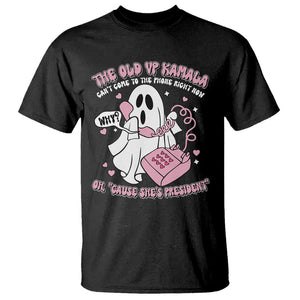 Funny Halloween Harris T Shirt The Old VP Kamala Can't Come To The Phone TS09 Black Print Your Wear