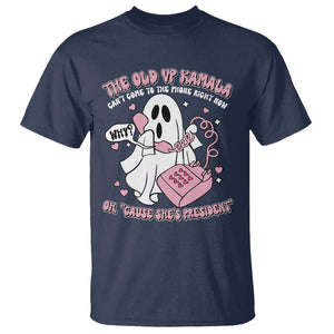 Funny Halloween Harris T Shirt The Old VP Kamala Can't Come To The Phone TS09 Navy Print Your Wear