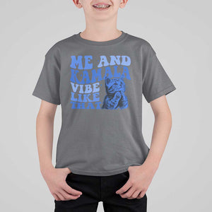 Harris 2024 T Shirt For Kid Me And Kamala Vibe Like That TS09 Charcoal Print Your Wear