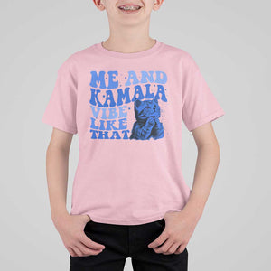 Harris 2024 T Shirt For Kid Me And Kamala Vibe Like That TS09 Light Pink Print Your Wear
