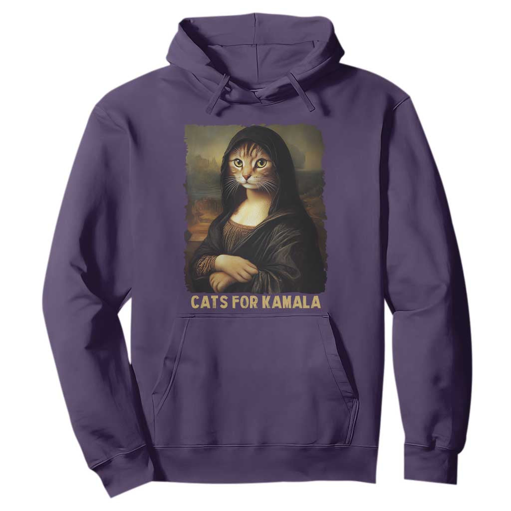Funny Harris Cat Hoodie Cats Mona Lisa Vintage TS09 Purple Print Your Wear