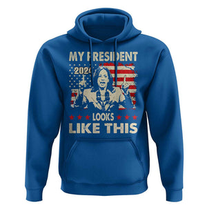 Harris 2024 Hoodie My President Looks Like This TS09 Royal Blue Print Your Wear