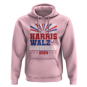 Harris Walz Obviously Hoodie US President Election 2024 TS09 Light Pink Print Your Wear