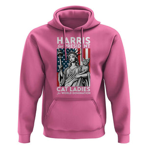 Kamala 2024 Hoodie Harris For President Cat Ladies For World Domination TS09 Azalea Print Your Wear