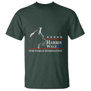 Harris Walz 2024 T Shirt For World Domination US President TS09 Dark Forest Green Print Your Wear