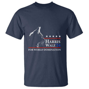 Harris Walz 2024 T Shirt For World Domination US President TS09 Navy Print Your Wear